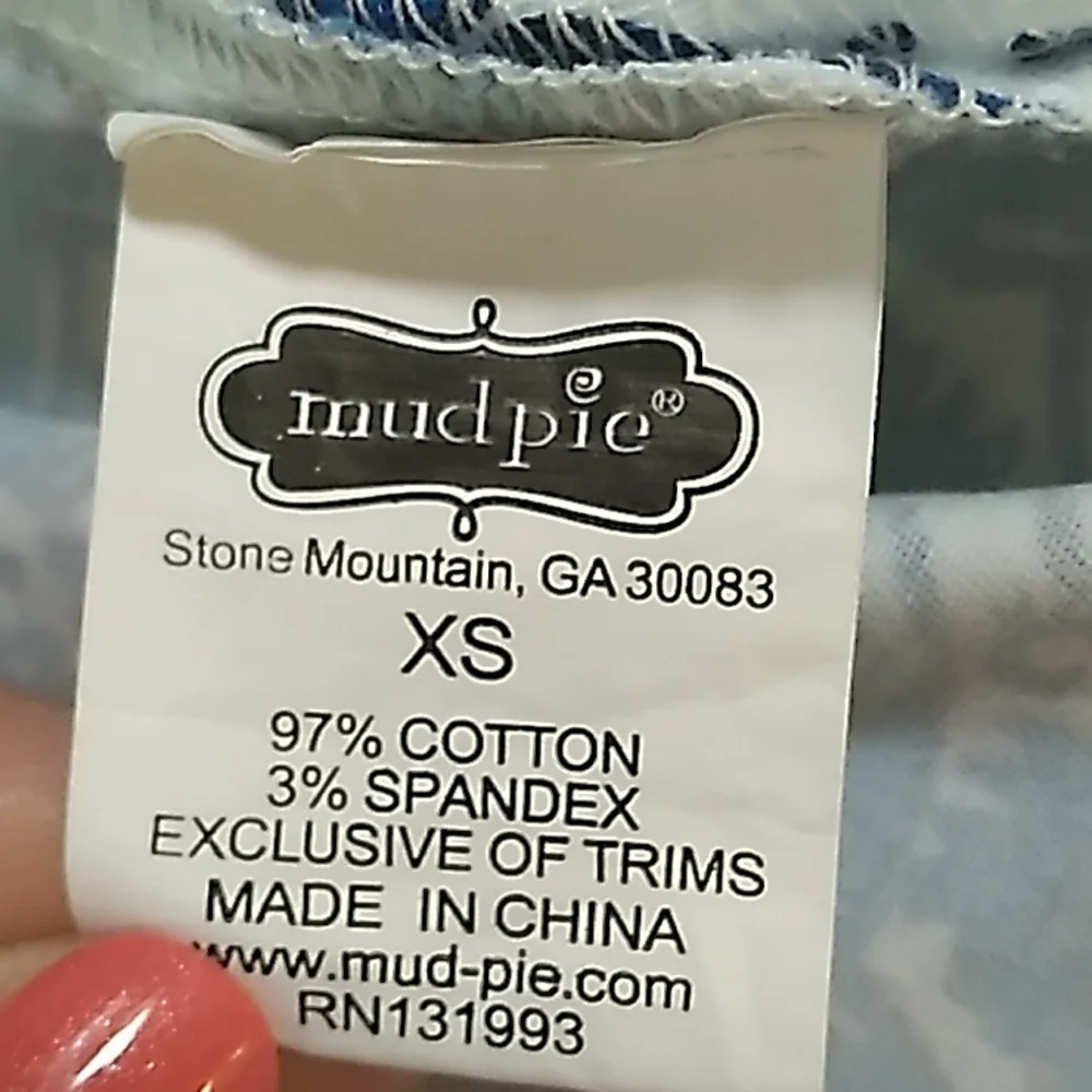 Mudpie Lace Detail Paisley Pattern Dress. Size XS - Picture 13 of 13